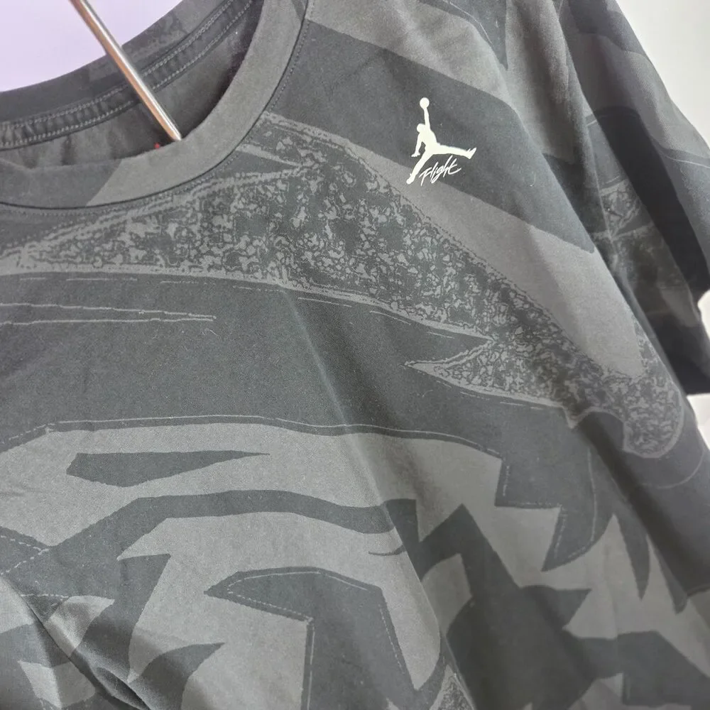 Jordan Essentials Printed T-Shirt Off Noir Black Grey 3XL